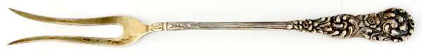 Trajan (Sterling, 1892) Long Handle Olive Fork