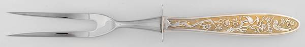 Tree of Life (Sterling, 1974) Large Stainless-Prong Roast Carving Fork
