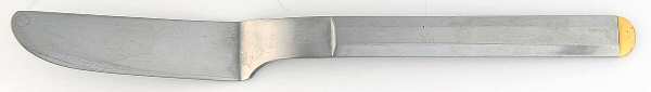 Tuxedo (Stainless, Gold Accent) Flat Handle Master Butter Knife