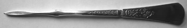 Unique (Silverplate, 1879) Solid Nut Pick