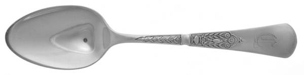 Unique (Silverplate, 1879) Monogram Teaspoon