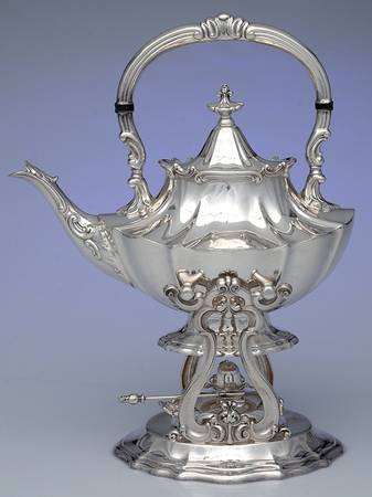 Victorian (Silverplate, Hollowware) Kettle, Stand & Burner