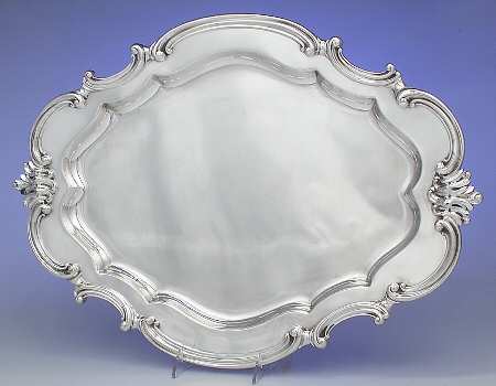 Victorian (Silverplate, Hollowware) Large Plated Meat Platter No Well