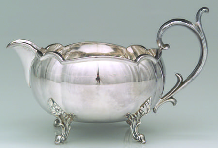 The Winthrop (Plain, Silverplate) Plated Gravy Boat No Underplate