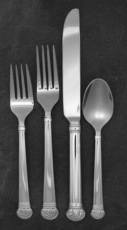 Winterthur Swirl (Stainless) 4 Piece Place Setting