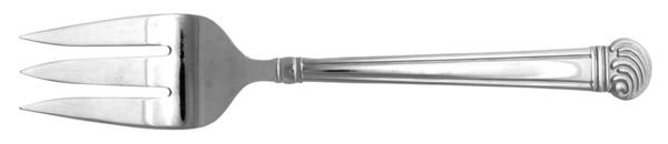 Winterthur Swirl (Stainless) Large Solid Cold Meat Serving Fork