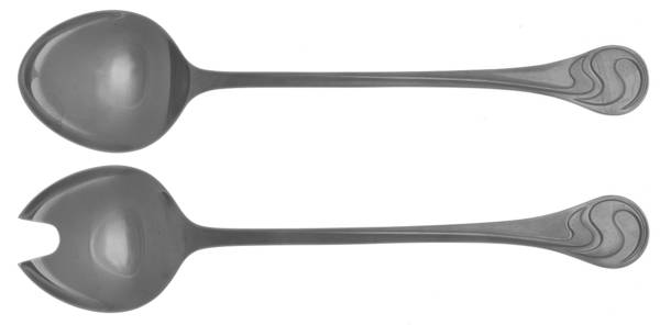 Asymmetria (Stainless) Solid Serving Set