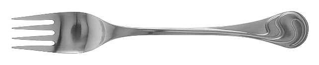 Asymmetria (Stainless) Individual Salad Fork