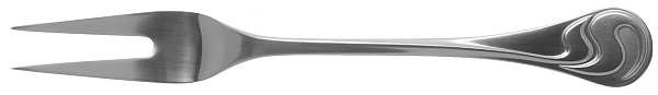 Asymmetria (Stainless) Small Solid Cold Meat Serving Fork