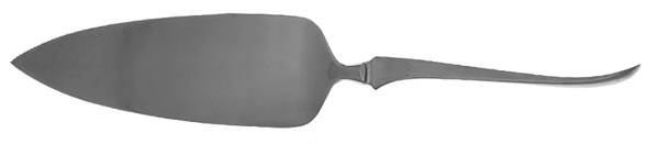 Curve (Stainless) Pie Server with Serrated Stainless Blade HC