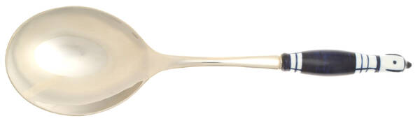 Grill-Blue (Stainless) Casserole Spoon with Smooth Stainless Bowl HC