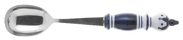 Grill-Blue (Stainless) Salad Servng Spoon with Stainless Bowl