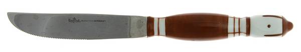 Grill-Brown (Stainless, Ceramic) Individual Steak Knife Hollow Handle
