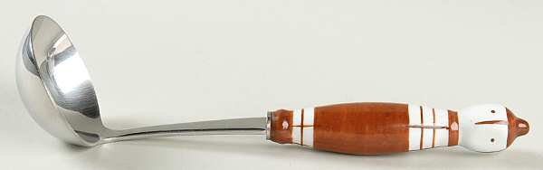 Grill-Brown (Stainless, Ceramic) Solid Gravy Ladle