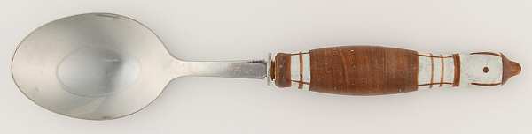 Grill-Brown (Stainless, Ceramic) Place/Oval Soup Spoon