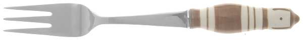 Grill-Brown (Stainless, Ceramic) Dessert Fork
