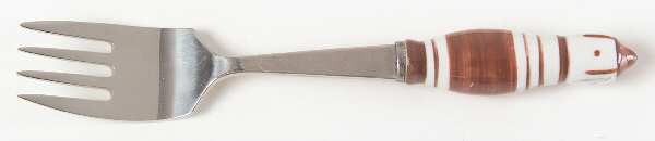 Grill-Brown (Stainless, Ceramic) Individual Salad Fork