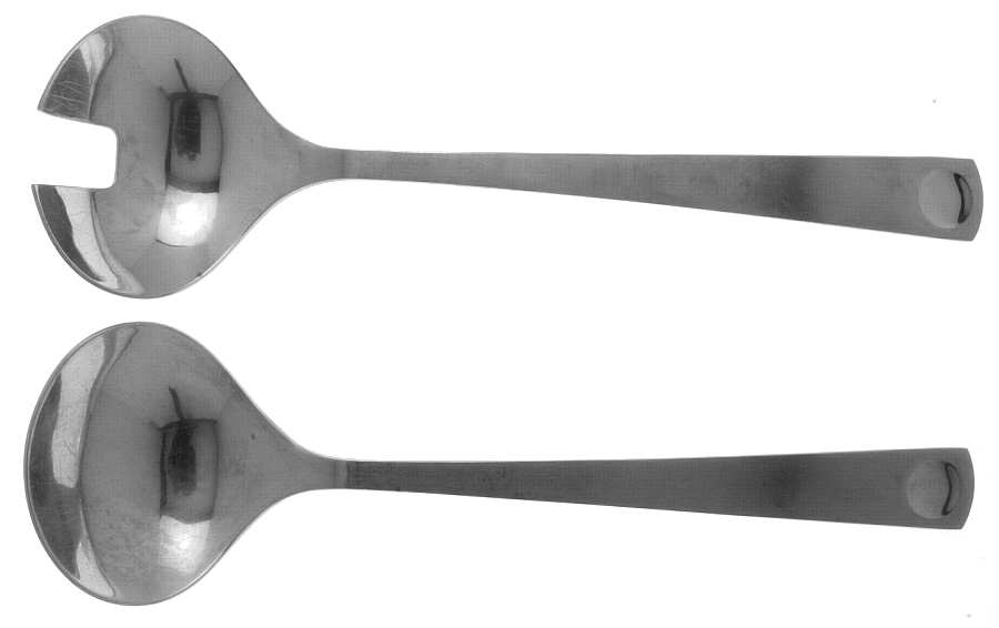 Plus (Stainless) (2 Pc) Solid Salad Set