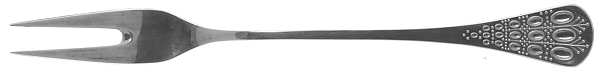 Romance (Sterling) Large 2-Tine Cold Meat Serving Fork