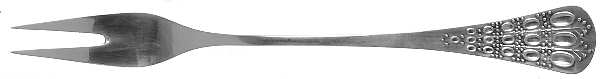 Romance (Sterling) Small 2-Tine Cold Meat Serving Fork