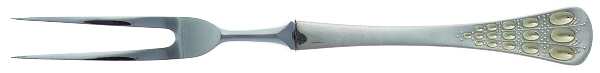 Romance (Sterling) Small Steak Carving Fork with Stainless Prongs