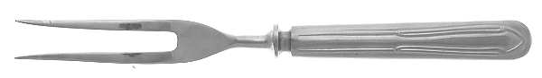 Norva (Stainless) Small Steak Carving Fork with Stainless Prongs