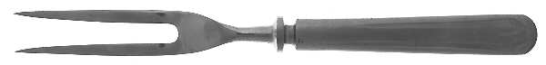 Streamline Small Steak Carving Fork with Stainless Prongs