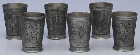 Pewter Hollowware Cordial Cup - Set of 6