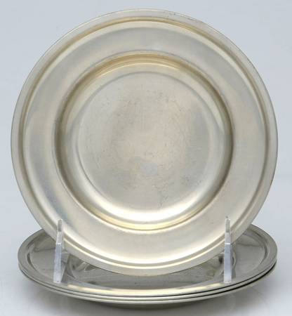 Pewter Hollowware Bread & Butter Plate - Set of 4
