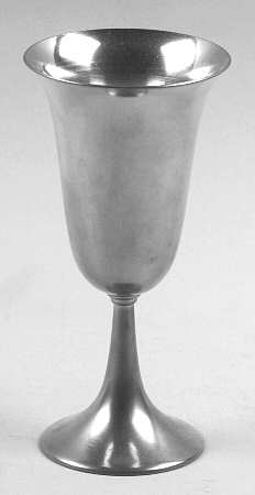 Pewter Hollowware Wine Goblet