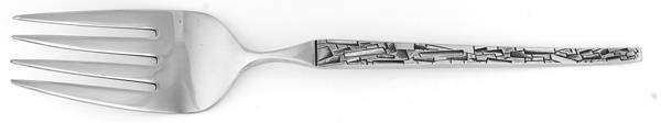 Mosaic (Stainless) Large Solid Cold Meat Serving Fork