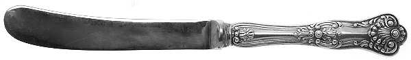 Queens (Sterling) Butter Spreader Hollow Hdl-Paddle/Stainless Blade