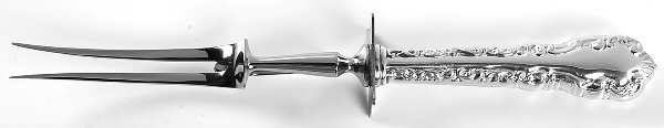 Louis XV (Sterling) Large Stainless-Prong Roast Carving Fork