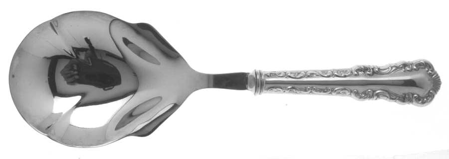 Louis XV (Sterling) Casserole Spoon with Silverplate Shell Bowl