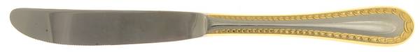 Anneau D'Or Gold (Stainless) Modern Solid Knife