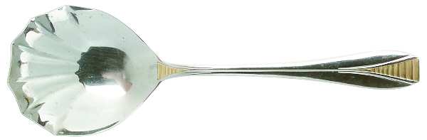 Avalon-Gold Accent (Stainless) Solid Serving Spoon