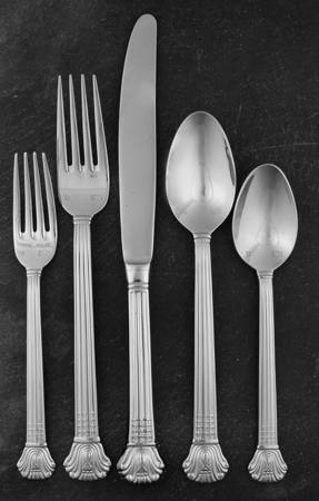 Avignon-Vendome (Stainless) 5 Piece Place Setting by Retroneu