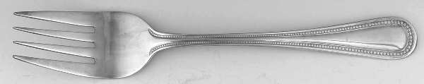 Beads (Silverplate) Medium Solid Cold Meat Serving Fork