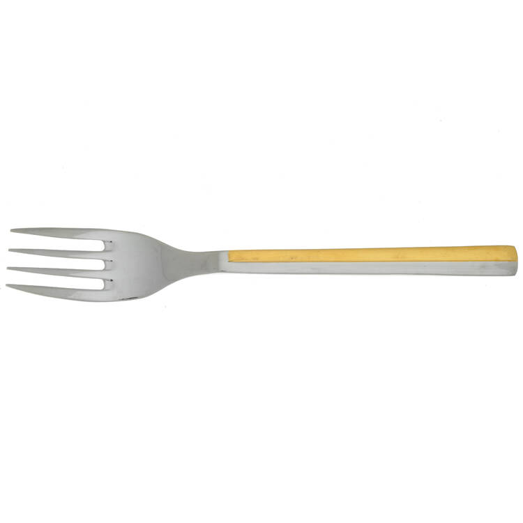 Center Stage (Stainless, Gold Accent) Individual Salad Fork