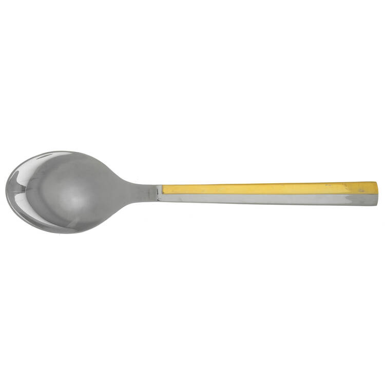 Center Stage (Stainless, Gold Accent) Place/Oval Soup Spoon
