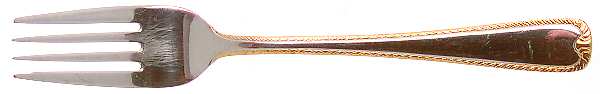 Claridge Gold (Stainless, Gold Acct) Individual Salad Fork