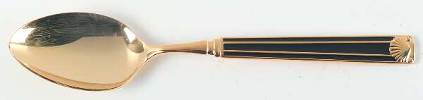 Cloisonee Shell-Black Teaspoon