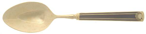 Cloisonee Shell-Black Tablespoon (Serving Spoon)