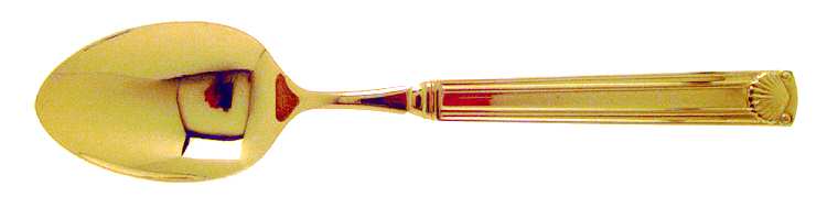 Cloisonee Shell-Gold Teaspoon