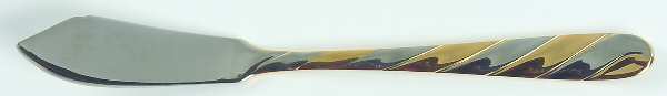 Concerto (Stainless, Gold Accent) Flat Handle Master Butter Knife