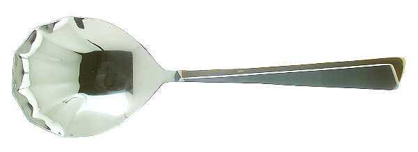 Concept (Stainless-Gold Accent) Solid Serving Spoon