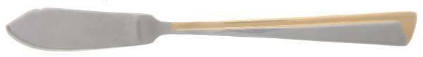 Concept (Stainless-Gold Accent) Flat Handle Master Butter Knife