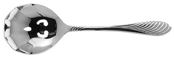 Coqui (Stainless) Pierced Solid Serving Spoon