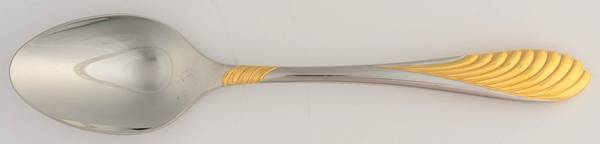 Coqui (Stainless, Gold Accent) Teaspoon