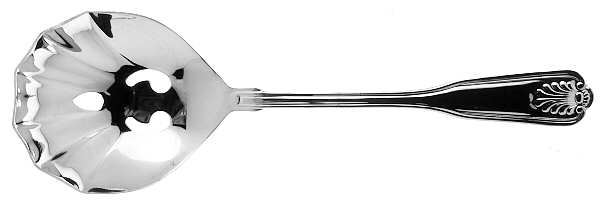 Coventry Shell (Silverplate) Pierced Solid Serving Spoon